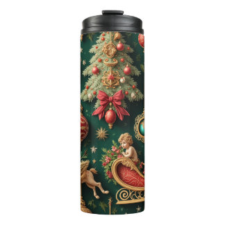 Bouteilles Isothermes Élégant baroque Noël Thermal Tumbler