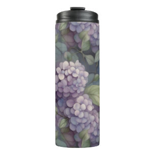 Bouteilles Isothermes Elégant chic pourpre pourpre chic aquarelle fleuri