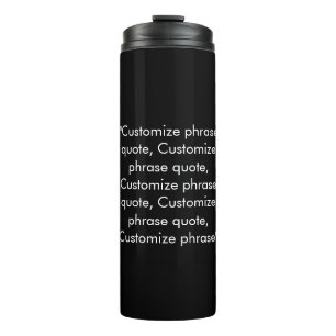 Bouteilles Isothermes Elégant citation de phrase de texte personnalisé