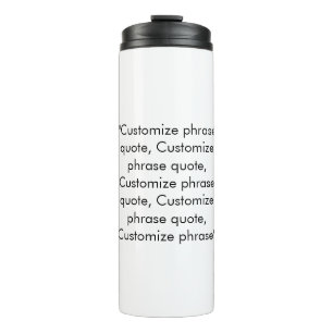 Bouteilles Isothermes Elégant citation de phrase de texte personnalisée 
