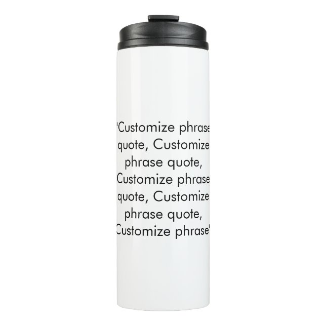 Bouteilles Isothermes Elégant citation de phrase de texte personnalisée  (Devant)