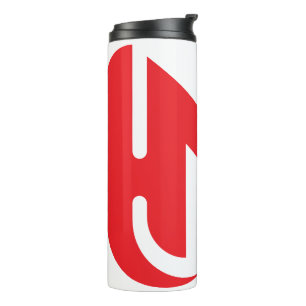 Bouteilles Isothermes Élégant M en lettre rouge stylé