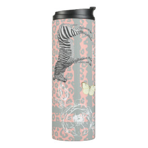 Bouteilles Isothermes Élégant Moderne Éclectique Chic Pastel Rose Grey