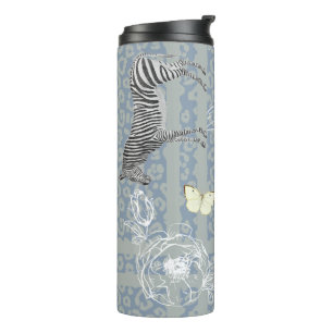 Bouteilles Isothermes Élégant Moderne Eclectique Chic Vintage Bleu gris