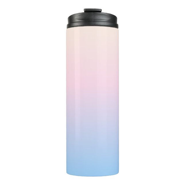 Bouteilles Isothermes elegant pastel pink blue bright gradient colors (Devant)