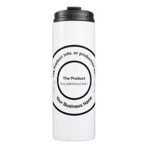 Bouteilles Isothermes Élégant Produit Moderne Minimaliste Noir Et Blanc