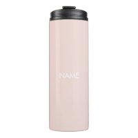 Élégant rose pâle nom personnalisé texte monogramm