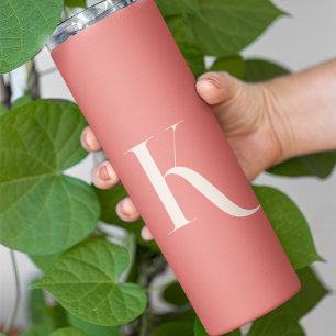 Bouteilles Isothermes Élégante Fille tendance Blush Pink Monogramme