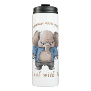 Bouteilles Isothermes Elephant Stubborn Faire Avec Il Mignonne adorable