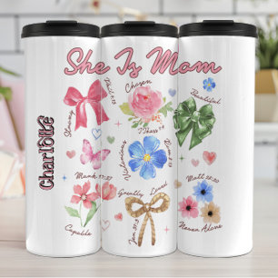 Bouteilles Isothermes Elle Est Maman Christian Floral Design