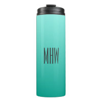 Emerald Gradient monogramme personnalisé tumbler