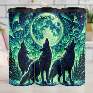 Bouteilles Isothermes Emerald Moon Wolf Pack Howling