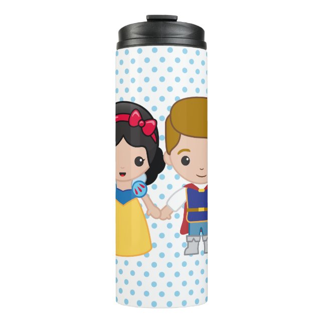 Bouteilles Isothermes Emoji blanc et prince charmant (Devant)
