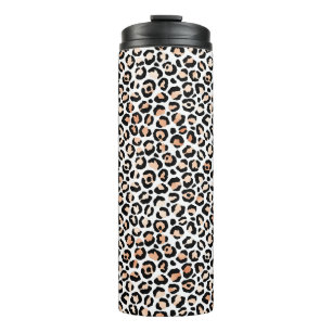 Bouteilles Isothermes Empreinte de léopard noir blanc Peach