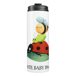 Bouteilles Isothermes Enfants mignonne Rouge coccinelle Abeille insecte 