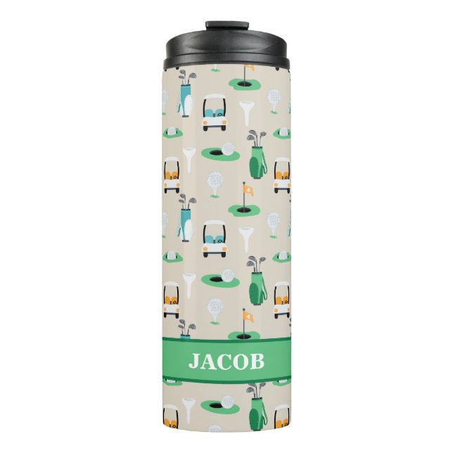 Bouteilles Isothermes Enfants Personnalisés Golfcart Golfcart Golfing Sp (Devant)