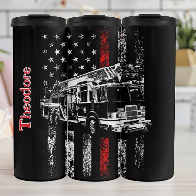 Bouteilles Isothermes Engine Over Thin Red Flag (Créateur téléchargé)