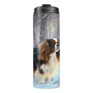 Bouteilles Isothermes English Toy Spaniel Laisser Neige Noël