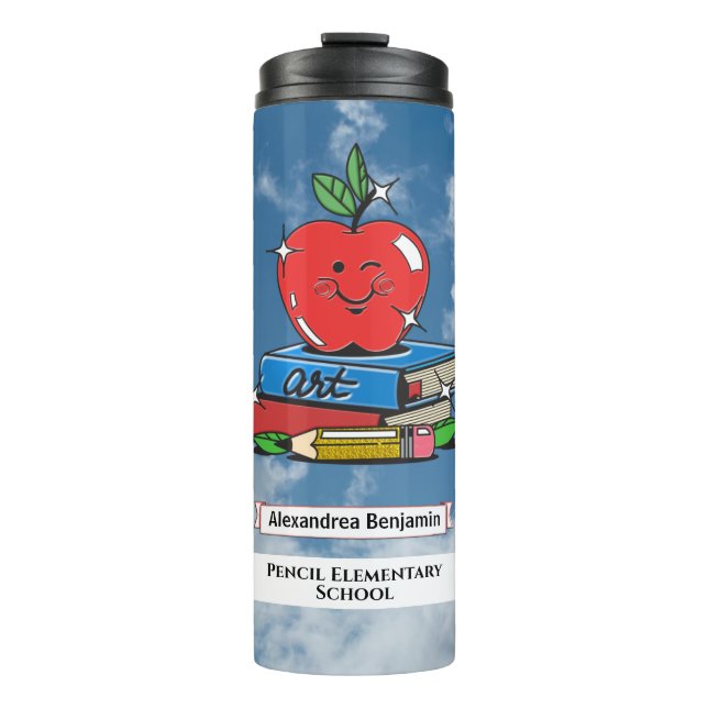 Bouteilles Isothermes Enseignants Étudiants Livres scolaires Apple Perso (Devant)
