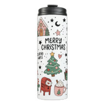 Ensemble de doodles de Noël vintage