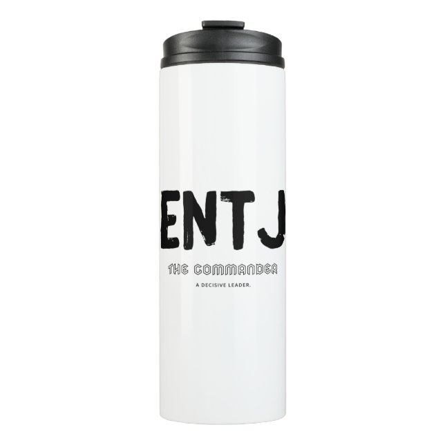 Bouteilles Isothermes ENTJ - Leader Décisif (Noir) (Devant)