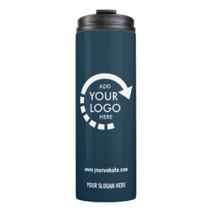 Bouteilles Isothermes Entreprise de logo personnalisé bleu marine