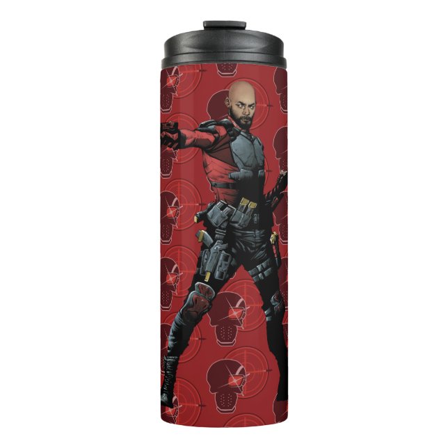 Bouteilles Isothermes Équipe de suicide | Deadshot Comic Book Art (Devant)