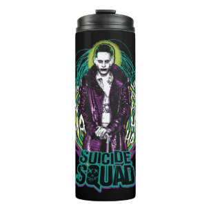 Bouteilles Isothermes Équipe de suicide   Joker Retro Rock Graphic