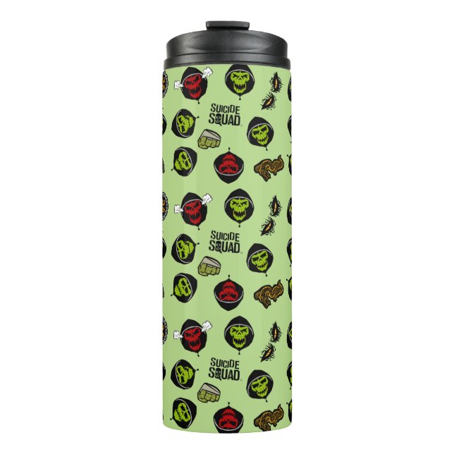 Bouteilles Isothermes Équipe de suicide | Killer Croc Emoji Motif (Devant)