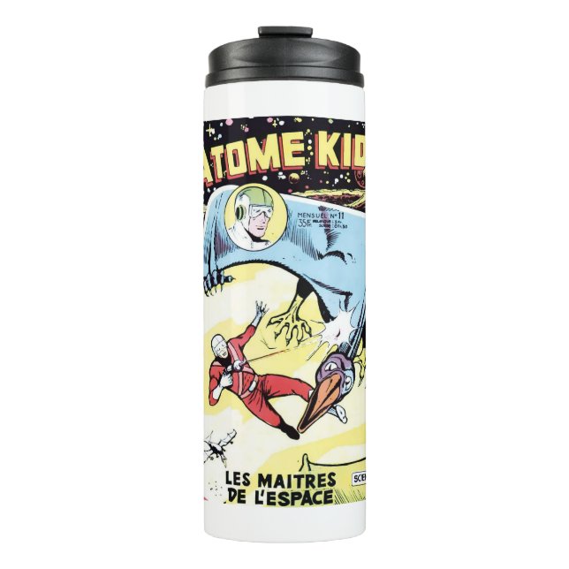 Bouteilles Isothermes Espace - Etoiles - Scifi - Astronaut - Rétro Franc (Devant)