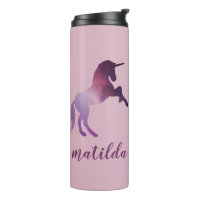 Espace unicorne violet galaxie moderne girly