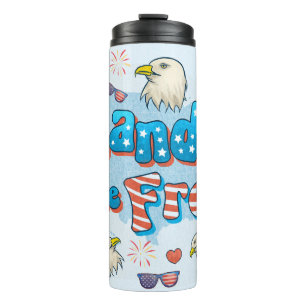 Bouteilles Isothermes Etats-Unis Terre du Jour de l'Indépendance 4 juill