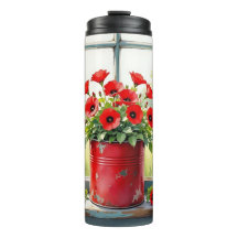 Étiquette de café rouge des papilles rouges