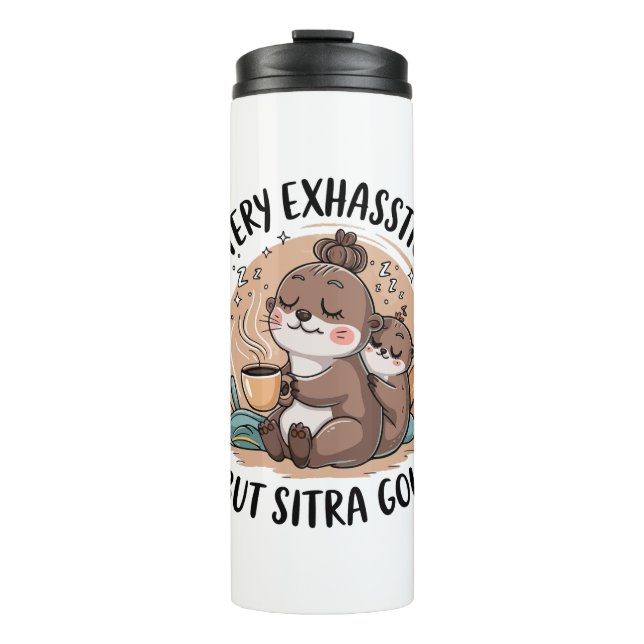 Bouteilles Isothermes Expression de l'Otterie mignonne Sloth et Baby (Devant)