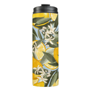 Bouteilles Isothermes Exquis motif aux fruits jaunes bergamot, cit