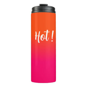 Bouteilles Isothermes Fade couleur couleur de l'ombre rose néon orange e