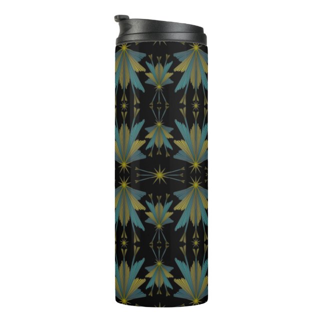 Bouteilles Isothermes Fairy Stars Black Température Voyage Tumbler (Tourné sur la droite)