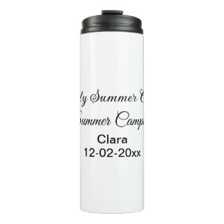 Bouteilles Isothermes Famille camping vacances personnalisée ajouter nom