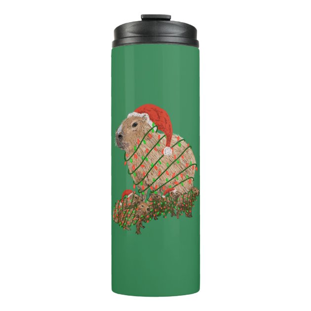 Bouteille D'eau Capybara 540 Ml – Acier Inoxydable – Paille Et Bec Direct – Sangle Réglable – Design Kawaii - 9