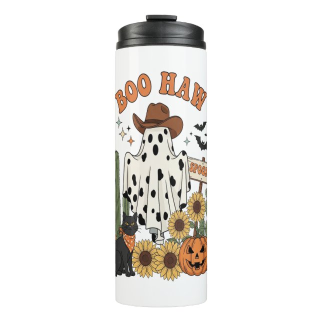 Bouteilles Isothermes Fantôme de vaches Occidental-Amusant Halloween (Devant)