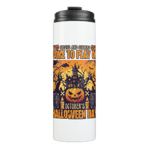 Bouteilles Isothermes Fantômes Lutins Halloween Venez Jouer Octobre Hant