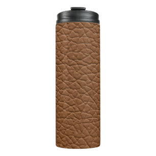 Bouteilles Isothermes Faux leather light brown shades major texture. abs
