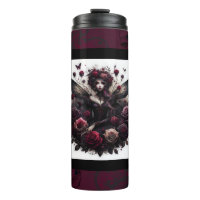 Fée Florale de la Forêt Gothique Sombre Roses Bour