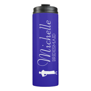 Bouteilles Isothermes Femme d'honneur personnalisée rose vif