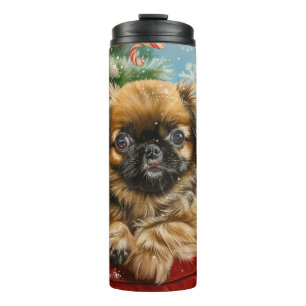 Bouteilles Isothermes Fête de Noël des chiens de Pékin