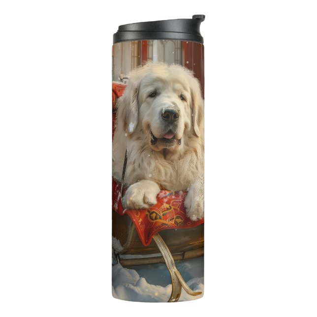 Bouteilles Isothermes Fête de Noël des Chiens des Pyrénées (Tourné sur la gauche)