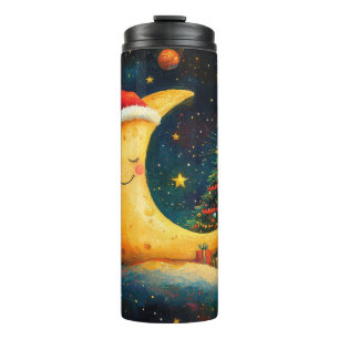 Bouteilles Isothermes Fête de Noël drôle Lune Galaxy