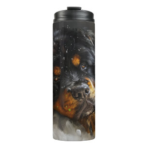 Bouteilles Isothermes Fête de Noël du chien Mastiff Tibétain