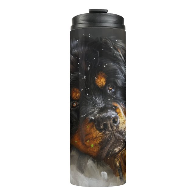 Bouteilles Isothermes Fête de Noël du chien Mastiff Tibétain (Devant)
