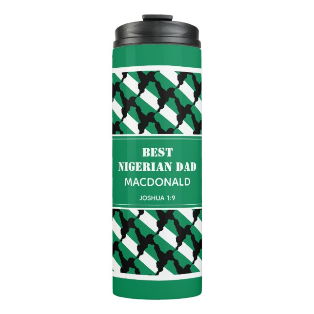 Bouteilles Isothermes Fête des pères BEST NIGÉRIAN DAD Naija Personnalis (Devant)